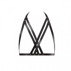 Портупея Bijoux Indiscrets MAZE - Halter Bra Harness Black (SO2683)
