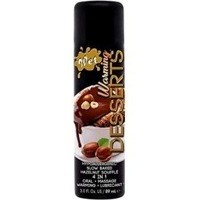 Їстівний лубрикант 4 в 1 WET Warming Desserts Slow Baked Hazelnut Souffle (Смак суфле та лісового горіха) 89ml (WT43027)