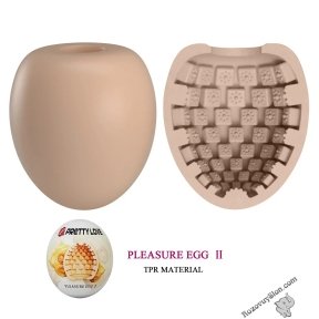 Мастурбатор яйце Pretty Love Pleasure Egg бежевий, 5,5 см х 5 см, (6603BM0417)