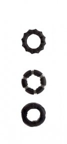 Набір кілець MENZSTUFF STRETCHY COCK RINGS SMOKE (DT20834)