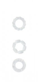 Кільце MENZSTUFF STRETCHY COCK RINGS, CLEAR (DT20835)