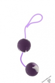 Вагінальні кульки Marbelized DUO BALLS PURPLE (DT50503)