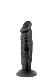 Фалоімітатор з присоскою Real Body - Real Zack Black, 3,7 см (SO4032)