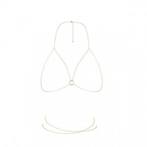 Прикраса-портупея Bijoux Indiscrets Magnifique Bra Chain - Gold