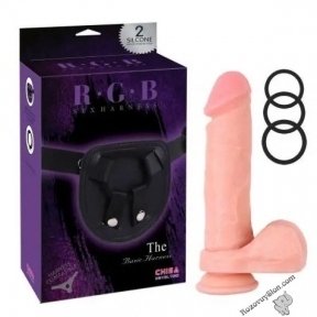 Страпон з яєчками RGB Sex Harntss 8,5