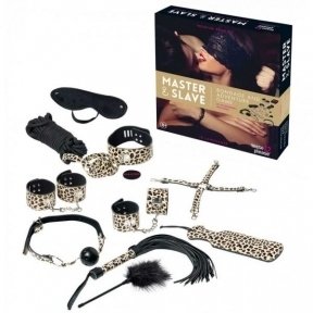 Набір БДСМ 10 предметів Master & Slave, Leopard (F61275)