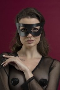 Маска в наявності Feral Feelings - Mistery Mask, натуральна шкіра, чорна (SO3418)