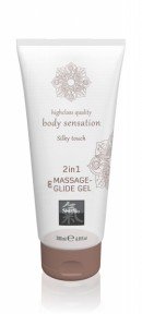 Лубрикант та масажне масло 2 в 1 Massage-& Glide gel 2in1 Silky touch, 200 мл (HOT67070)