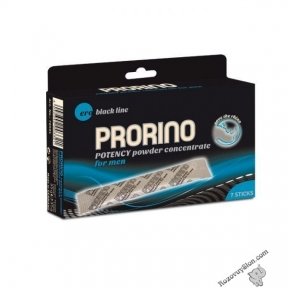 Добавка харчова для чоловіків ERO PRORINO black line potency powder concentrate, 7 шт по 5 гр (HOT78501)