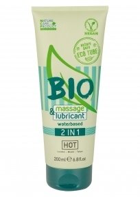 Лубрикант та масажний гель Hot Bio 2 in 1 massage, 200 мл