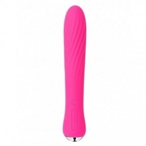 Svakom Anya Heating Vibrator - ребристий вібромасажер, 19,5х3,3 см (рожевий) (S420014)