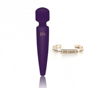 Вібромасажер Rianne S: Bella Mini Wand Purple, 10 режимів роботи (SO3869)