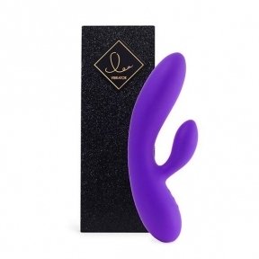 Гнучкий вібратор кролик з двома моторами FeelzToys Lea Rabbit Vibrator Medium Purple (SO4431)