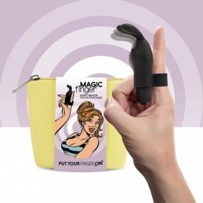 Вібратор на палець FeelzToys Magic Finger Vibrator Black (SO4436)