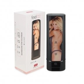 Мастурбатор Kiiroo Onyx+ Jessica Drake, 10 стискальних кілець, не треба рухати, теледильдоника (SO4505)