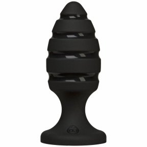 Анальний плаг зі спіральним каналом Doc Johnson Platinum Premium Silicone - The Blast - Black (SO4922)