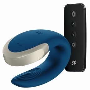 Смарт-вібратор для пар Satisfyer Double Love (Blue) (SO4929)
