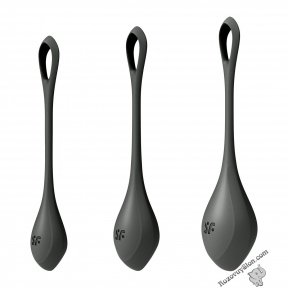 Набір йоні намистин Satisfyer Yoni Power 2 Black, діаметр 2-2,5-3 см, вага 22-44-73гр (SO5550)