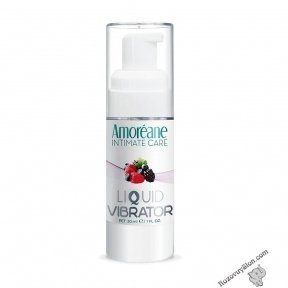 Лубрикант з ефектом вібрації Amoreane Med Liquid Vibrator Berries (30 мл) (SO5970)
