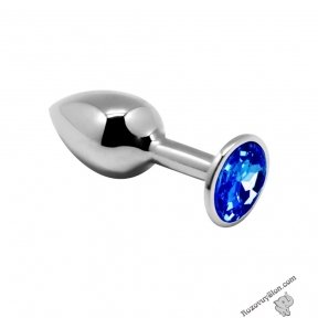 Анальна пробка Alive Mini Metal Butt Plug Blue M (SO6001)