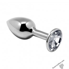 Анальна пробка Alive Mini Metal Butt Plug White L (SO6005)