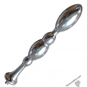 Металевий анальний плаг для секс-машин Hismith Bullet Anal Toy, система KlicLok (SO6217)