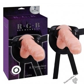 Страпон з реалістичною насадкою Sex Harness 8.5