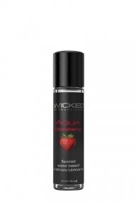 Їстівний лубрикант WICKED AQUA STRAWBERRY FLAVORED, 30 мл (T252069)