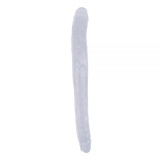 Подвійний фаллоімітатор Hi-Rubber 45 см, Clear (CH96870)