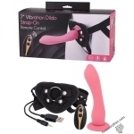 Страпон жіночий з пультом управління Seven Creations DILDO STRAP-ON PINK (DT51129)
