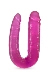 Подвійний фаллоімітатор B YOURS DOUBLE HEADED DILDO PINK (T331271)