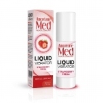 Лубрикант з ефектом вібрації Amoreane Med Liquid Vibrator Strawberry, 30 мл (SO3989)