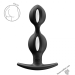 Анальні кульки Fun Factory B BALLS DUO Black, ефект вібрації, діаметр 3,2 та 3,6 см