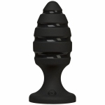 Анальний плаг зі спіральним каналом Doc Johnson Platinum Premium Silicone - The Blast - Black (SO4922)
