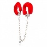 Окови з хутром Ankle Cuffs, Red (810252)
