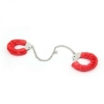 Наручники Metal Handcuff With a Long Chain , Red (810290)