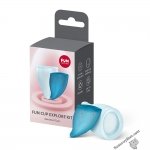 Набір менструальних чаш Fun Factory FUN CUP EXPLORE KIT, 2 шт, Multicolored Turquoise, об'єми 20 та 30 мл