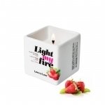 Масажна свічка Love To Love LIGHT MY FIRE Strawberry, 80 мл