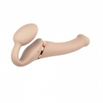 Безремневой страпон Strap-On-Me VIBRATING Flesh M (SO3355)