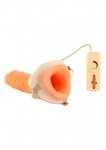 Фаллопротез з вібрацією «Vibrating Hollow Extender Strap-On», 21х4,5 см