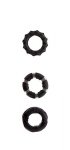 Набір кілець MENZSTUFF STRETCHY COCK RINGS SMOKE (DT20834)