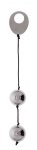 Вагінальні кульки DOMINO METALLIC BALLS, SILVER (DT50902)