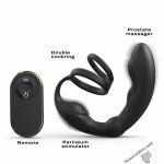 Масажер простати Dorcel P-Ring з ерекційним кільцем та пультом ДК (SO6240)
