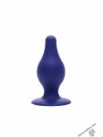 Анальна пробка SilexD (Model 2 size M) Blue двошарова, силікон + Silexpan (SO6739)