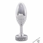 Металева анальна пробка DOXY Butt Plug RIBBED, 3,3 см (SO8031)