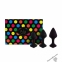 Набір силіконових анальних пробок FeelzToys - Bibi Butt Plug Set 3 pcs Black (SO5065)