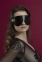 Маска на очі Feral Feelings - Blindfold Mask, натуральна шкіра, чорна (SO3412)