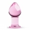 Рожева анальна пробка з скла Gildo Pink Glass Buttplug No. 27 (SO4421)