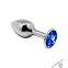Анальна пробка Alive Mini Metal Butt Plug Blue M (SO6001)