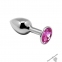Анальна пробка Alive Mini Metal Butt Plug M Pink (SO6002)